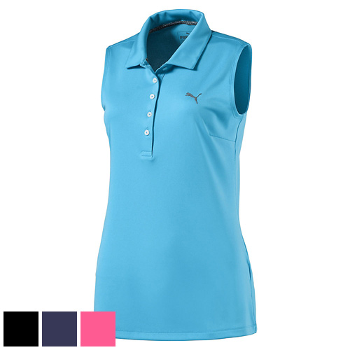 Pumahv[} St Ladies Pounce Sleeveless Golf Polo (#574773)h5250