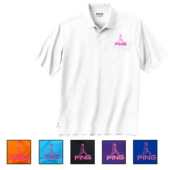 PINGhPing Iron Polo Shirts w/ Bubba Pink Logo (#11F1787)h6300