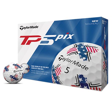 TaylormadehTaylorMade TP5 Pix USA Golf Ballh4724
