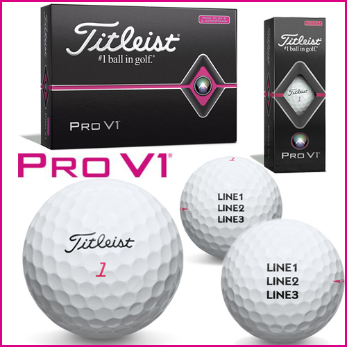 Titleisth^CgXg Pro V1 PINK Custom Golf Ball (JX^{[)h5880